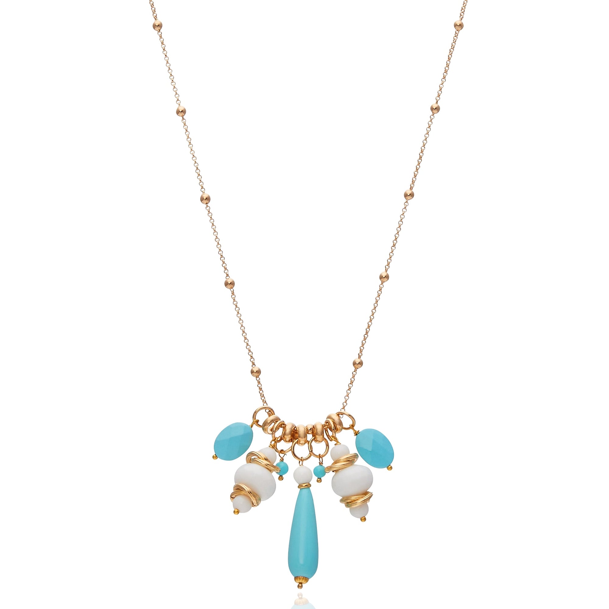 Thailand Drop Necklace - Turquoise