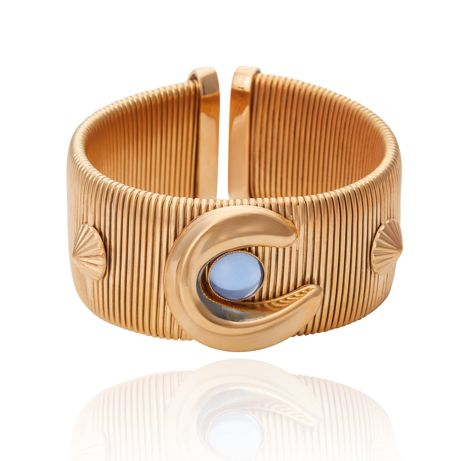 Bali Moon Bracelet - Blue 18K Gold Plated