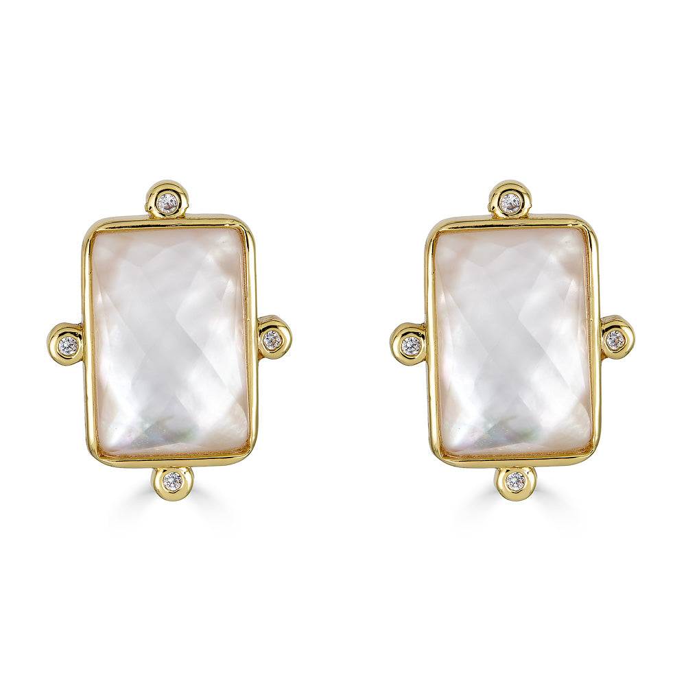 Rosalie Earring - White Mother of Pearl