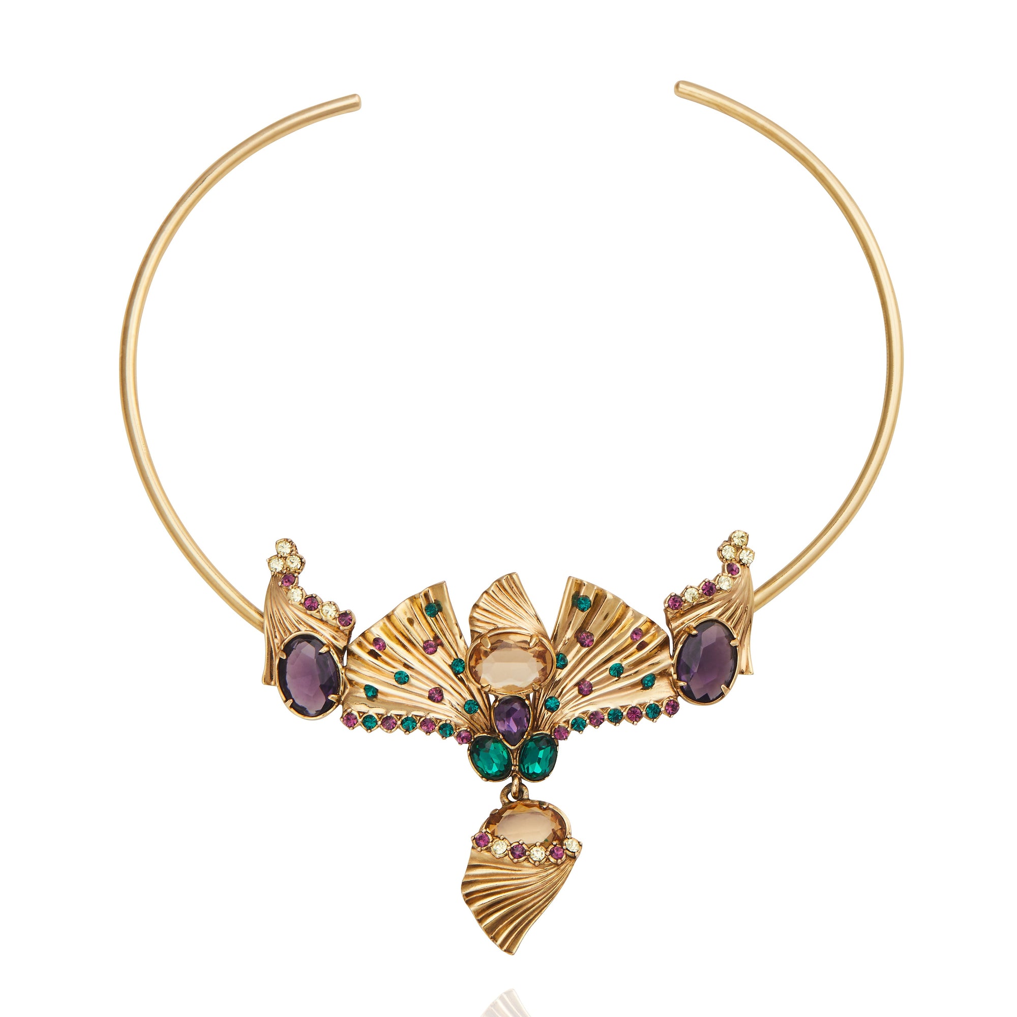 Milano Hoop Necklace - Emerald