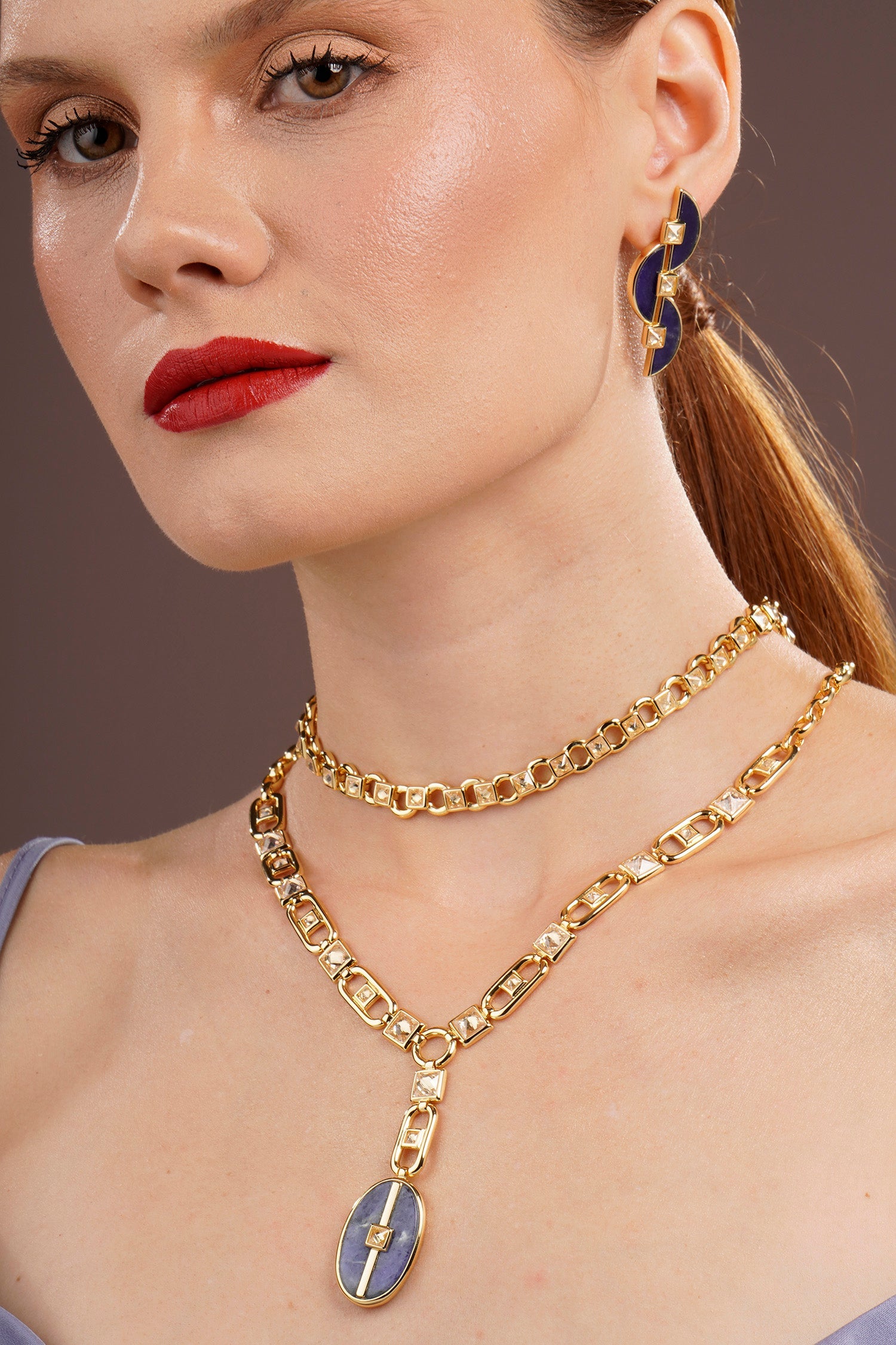Inspire Drop Necklace Sodalite
