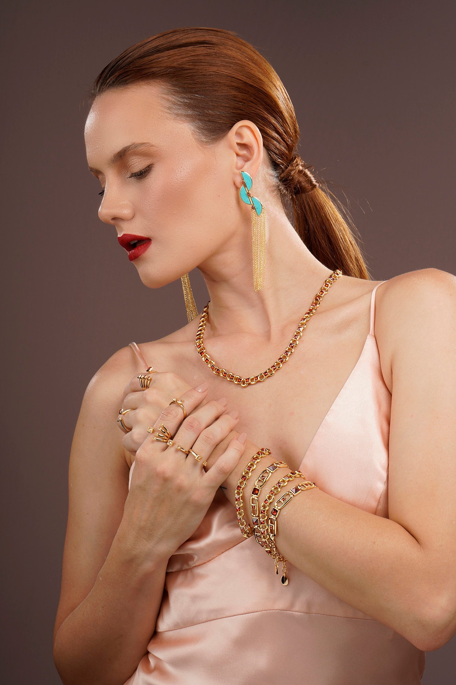 Balance Necklace Red