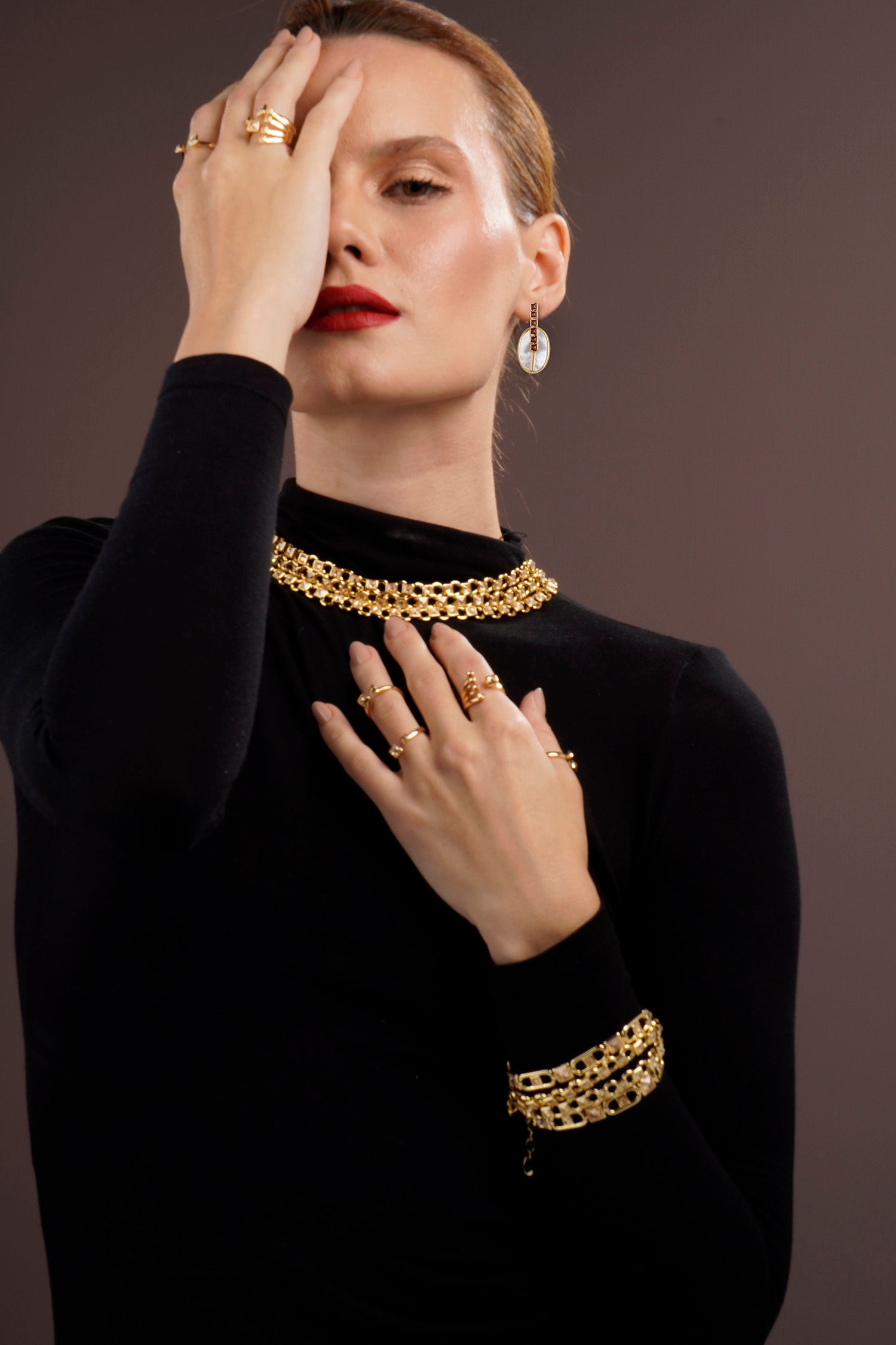 Balance Necklace Red