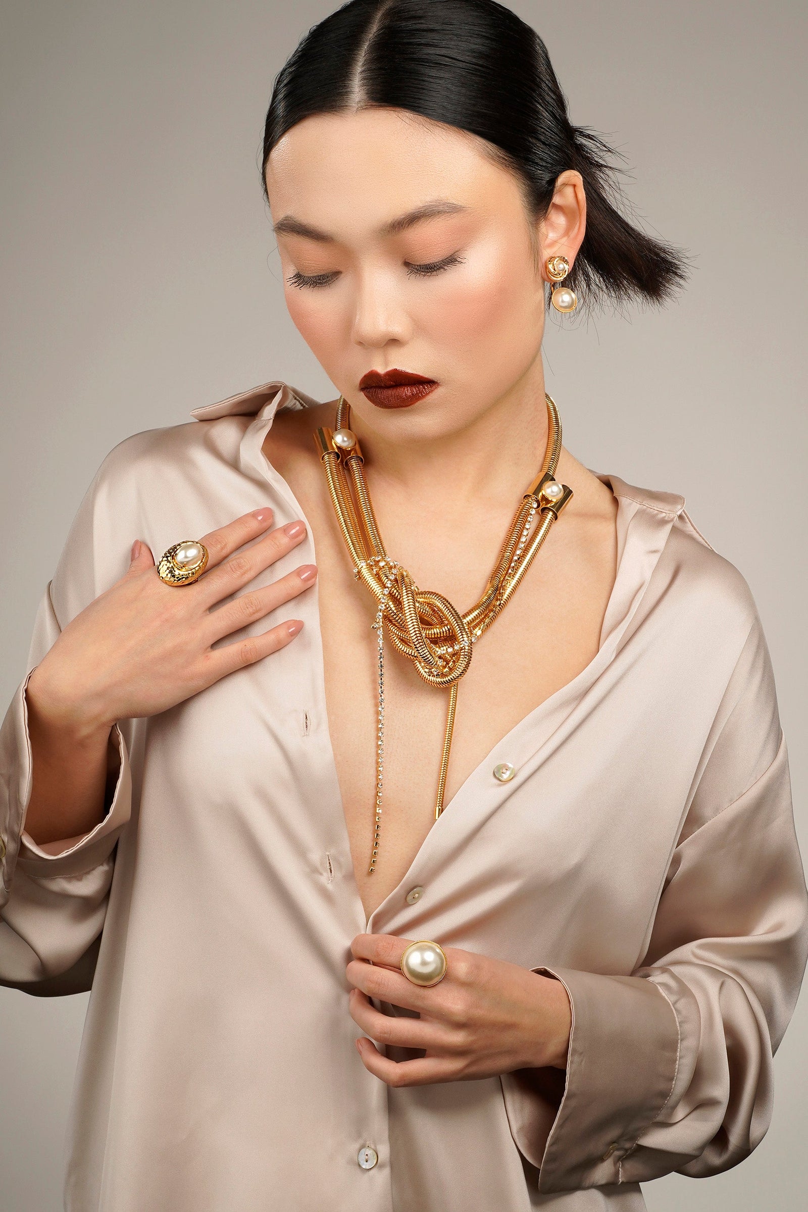 Cambodia Middle Knot Necklace