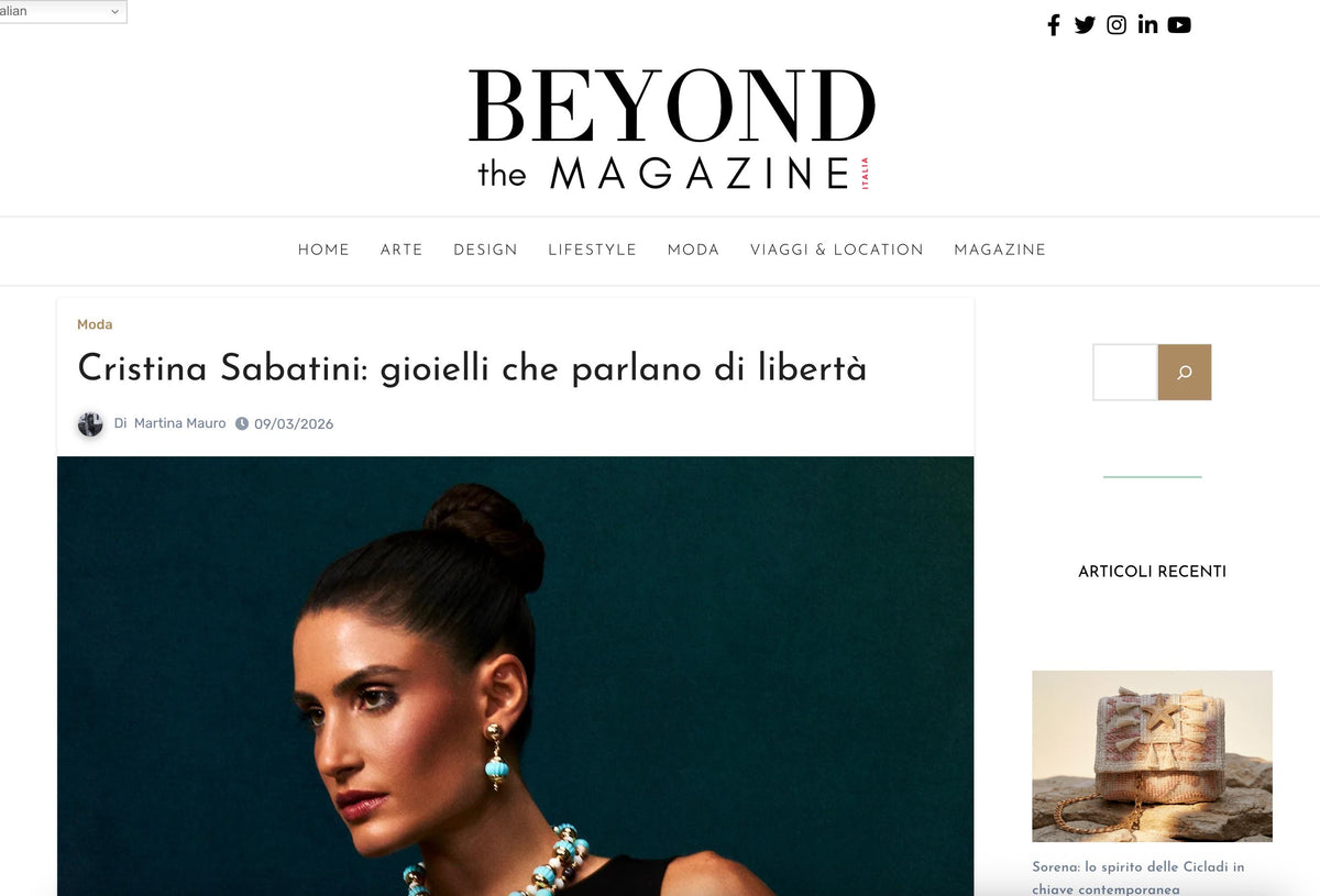 Cristina Sabatini: Jewelry That Speaks of Freedom