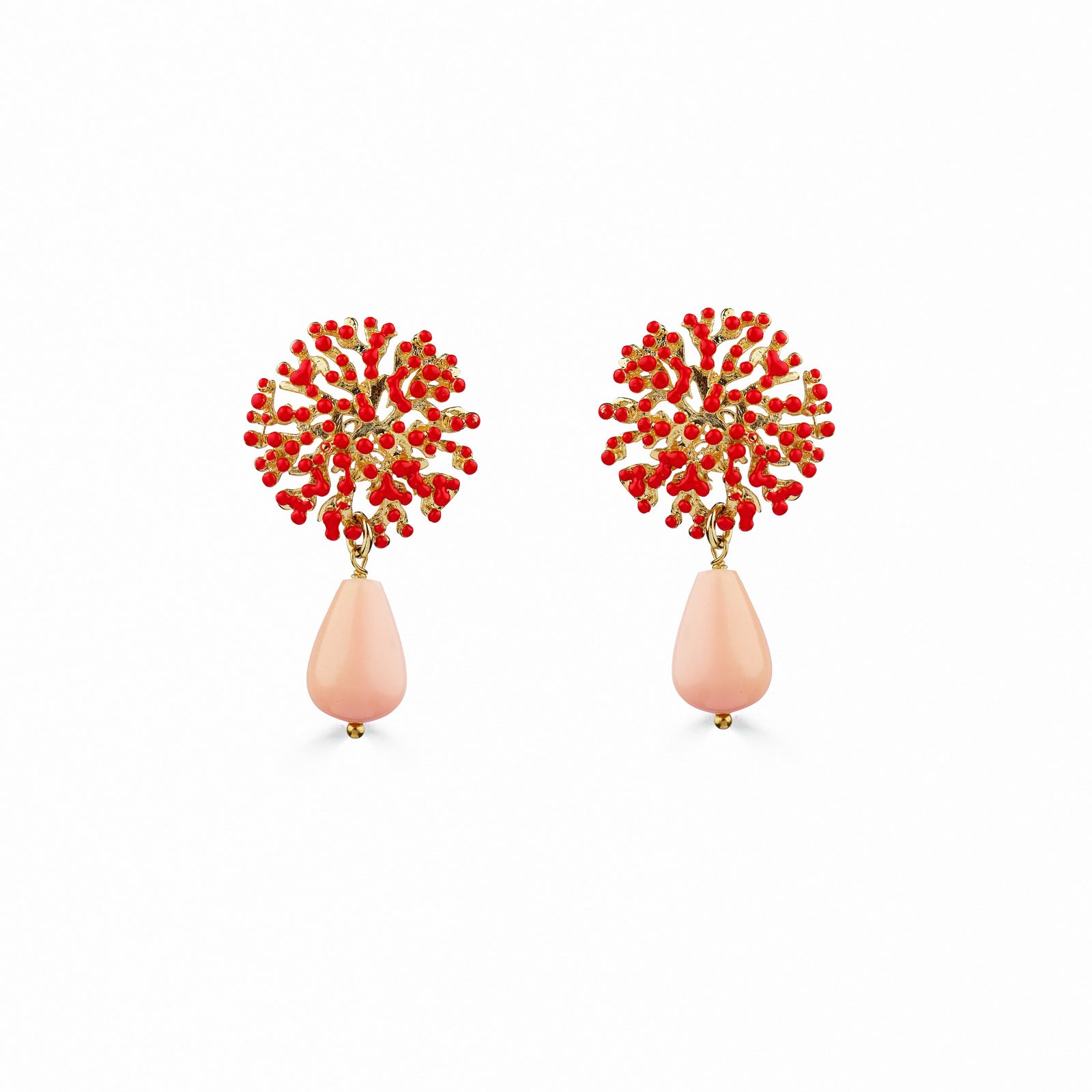Coral Drop Earring - Pink Angel