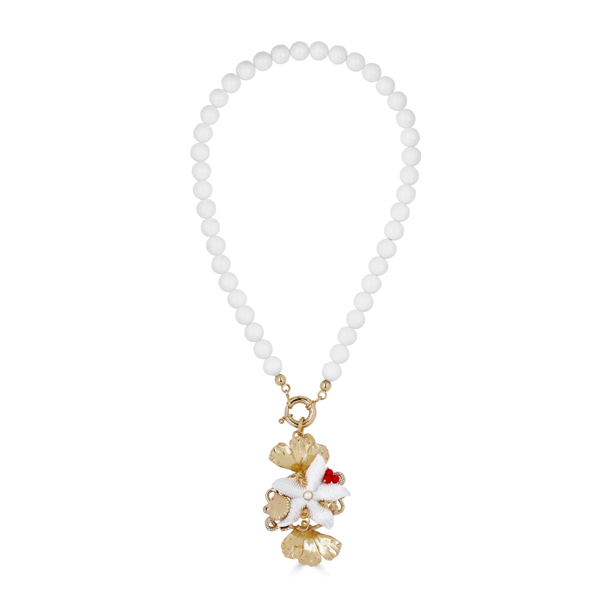 Ocean Stone Necklace - White