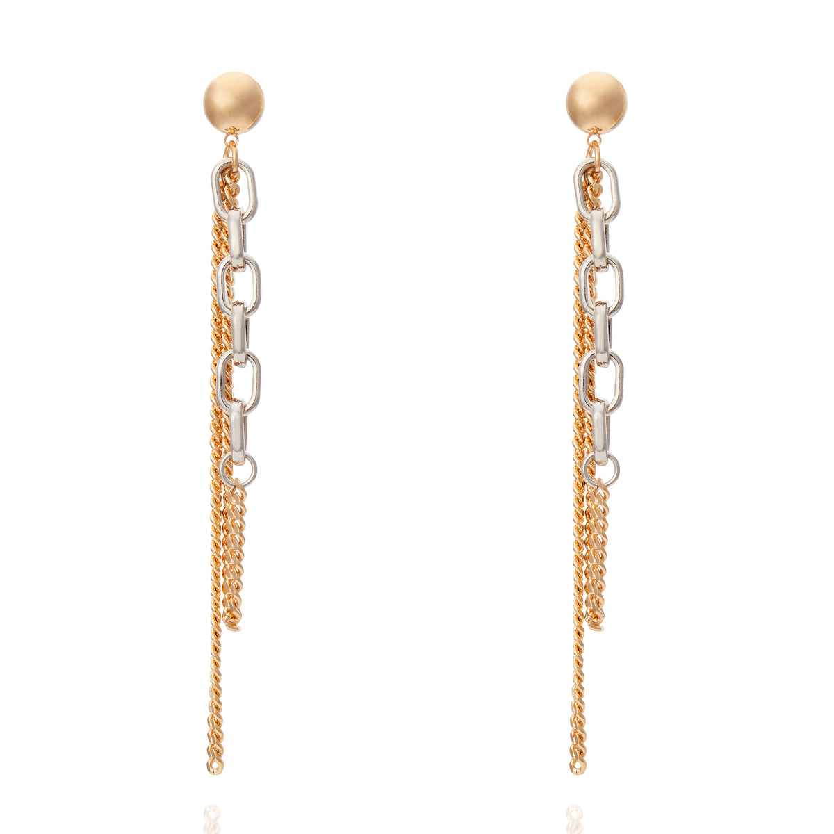 Duran Drop Earring Gold and Silver