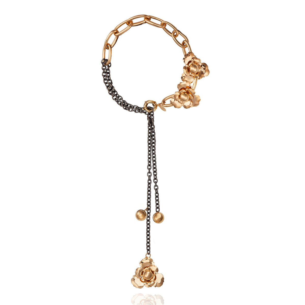 Maeve Necklace Gold Black