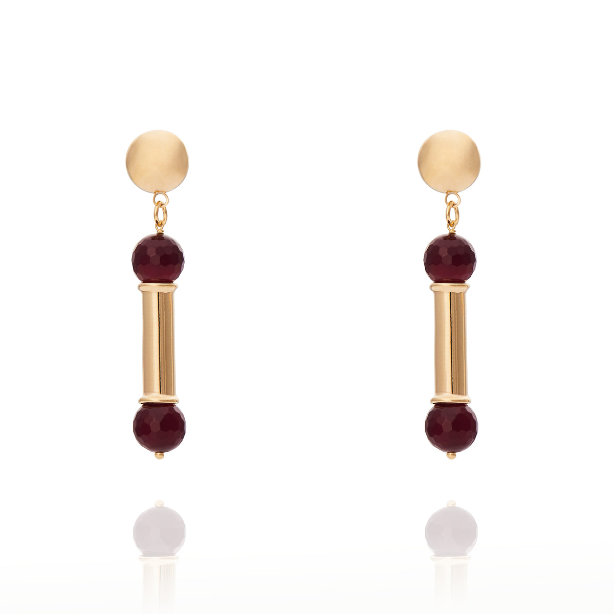 Lorena Earring Burgundy