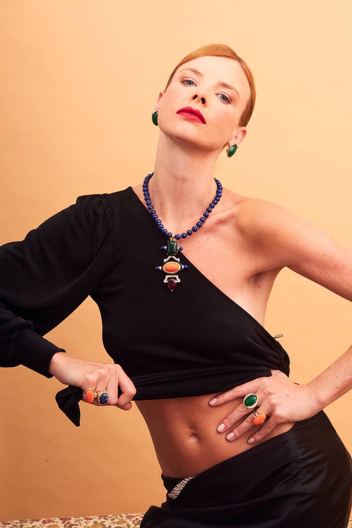 Tesoro Necklace Blue Agate