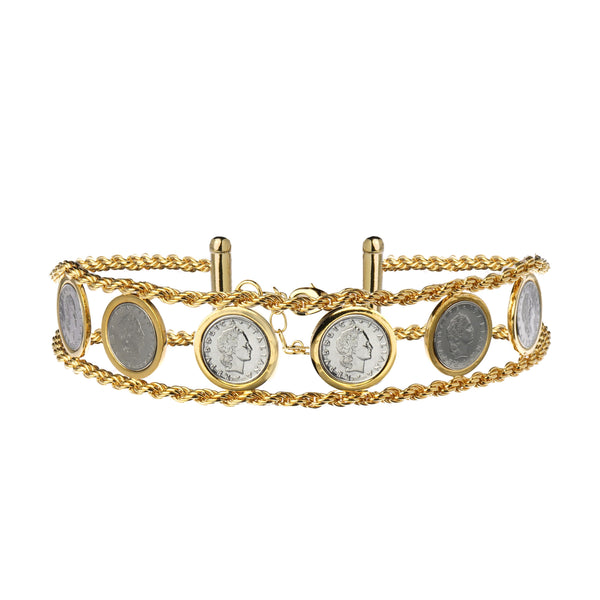 SV925 CS Coin ネックレス(CLASSIC CLOTHING) Villanelle Six Coin Choker - Cristina Sabatini