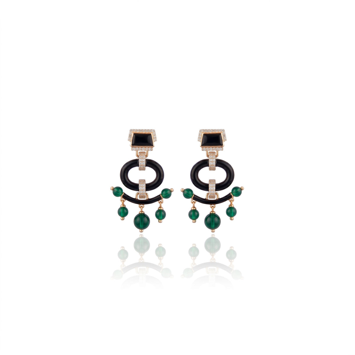 Empress Earrings Black