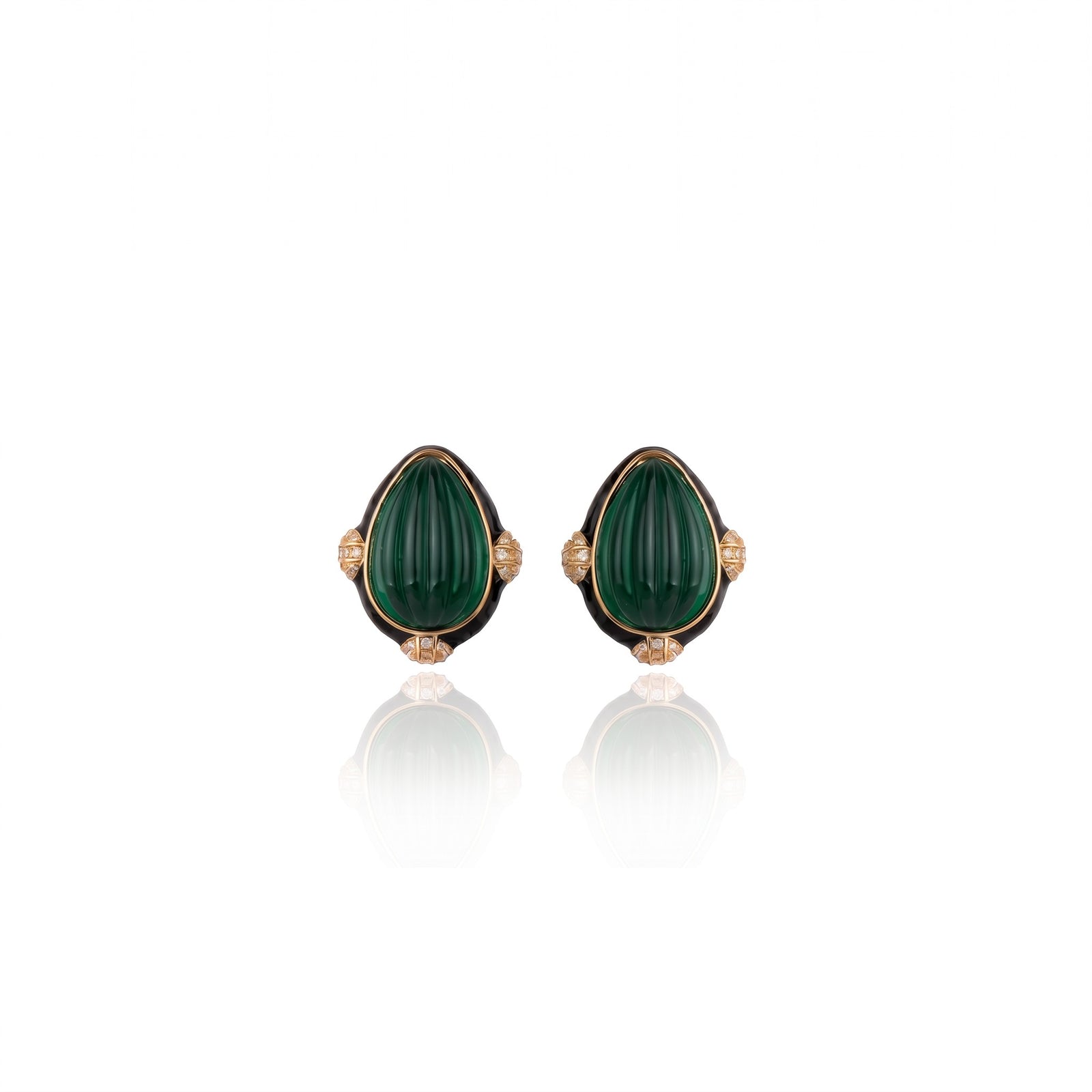 Quilla Earrings Green