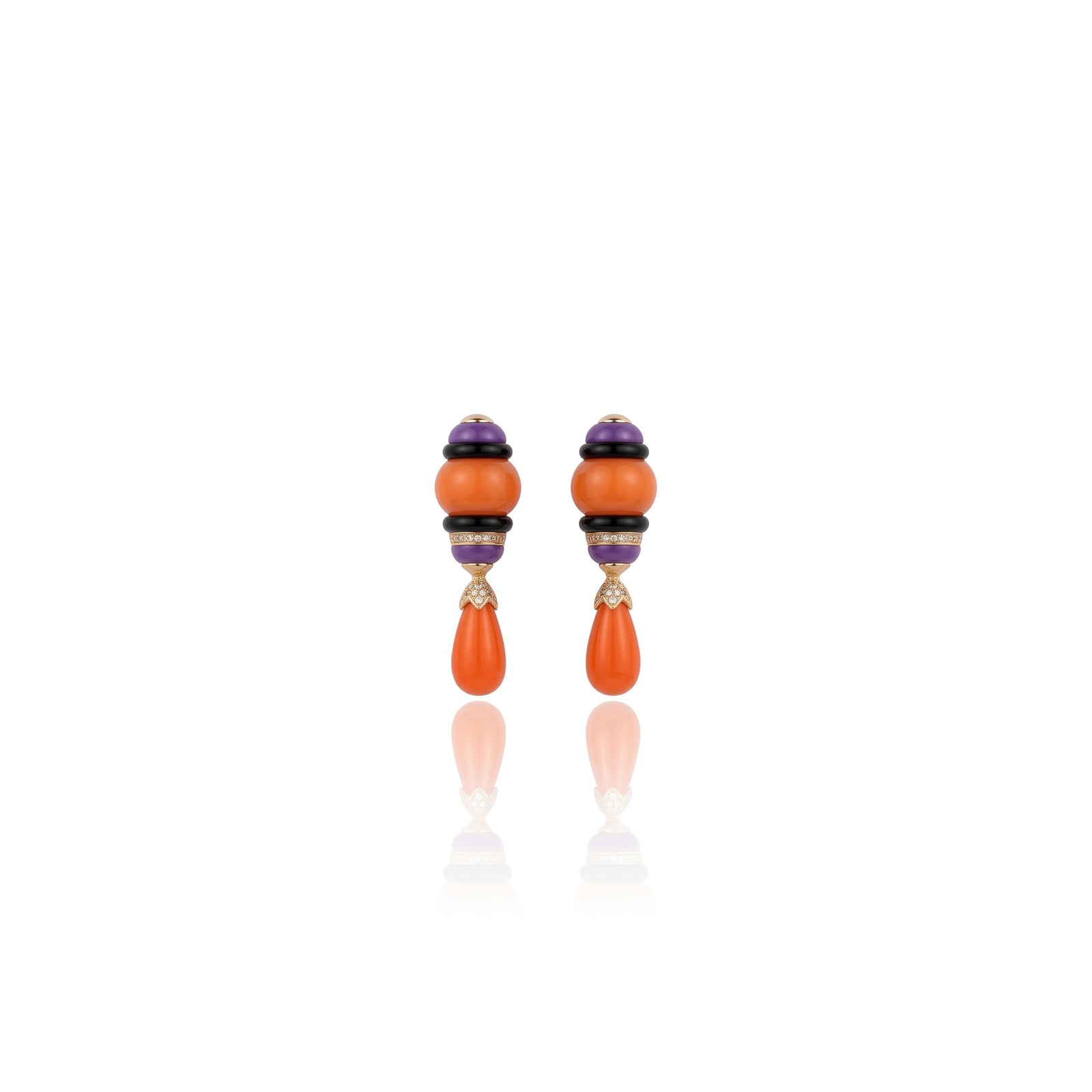 Qori Earrings Coral