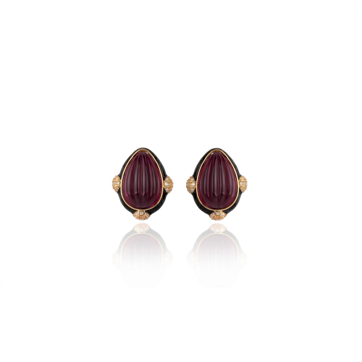 Quilla Earrings Burgundy