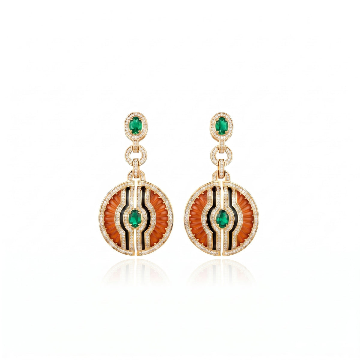 Inti Earrings Coral