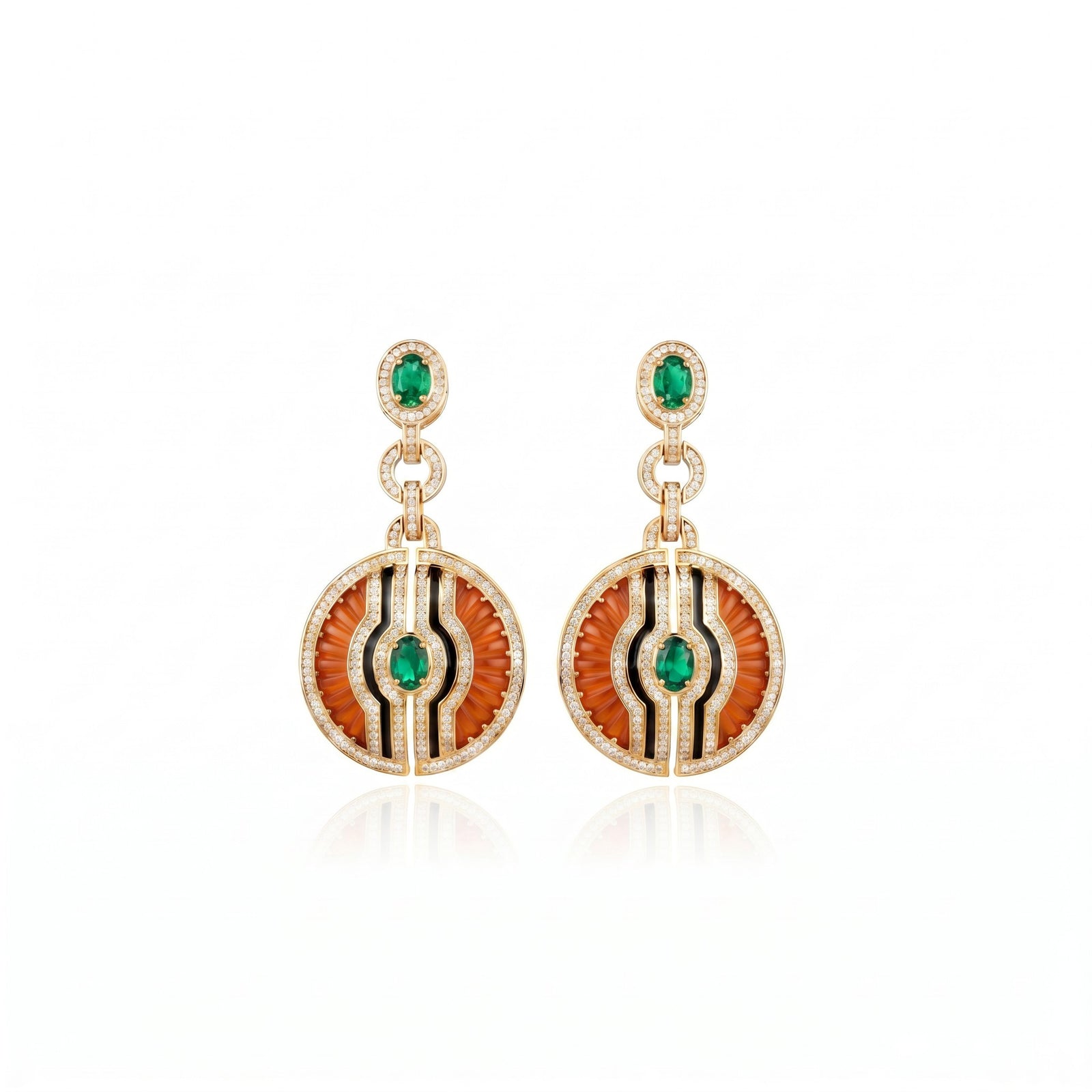 Inti Earrings Coral