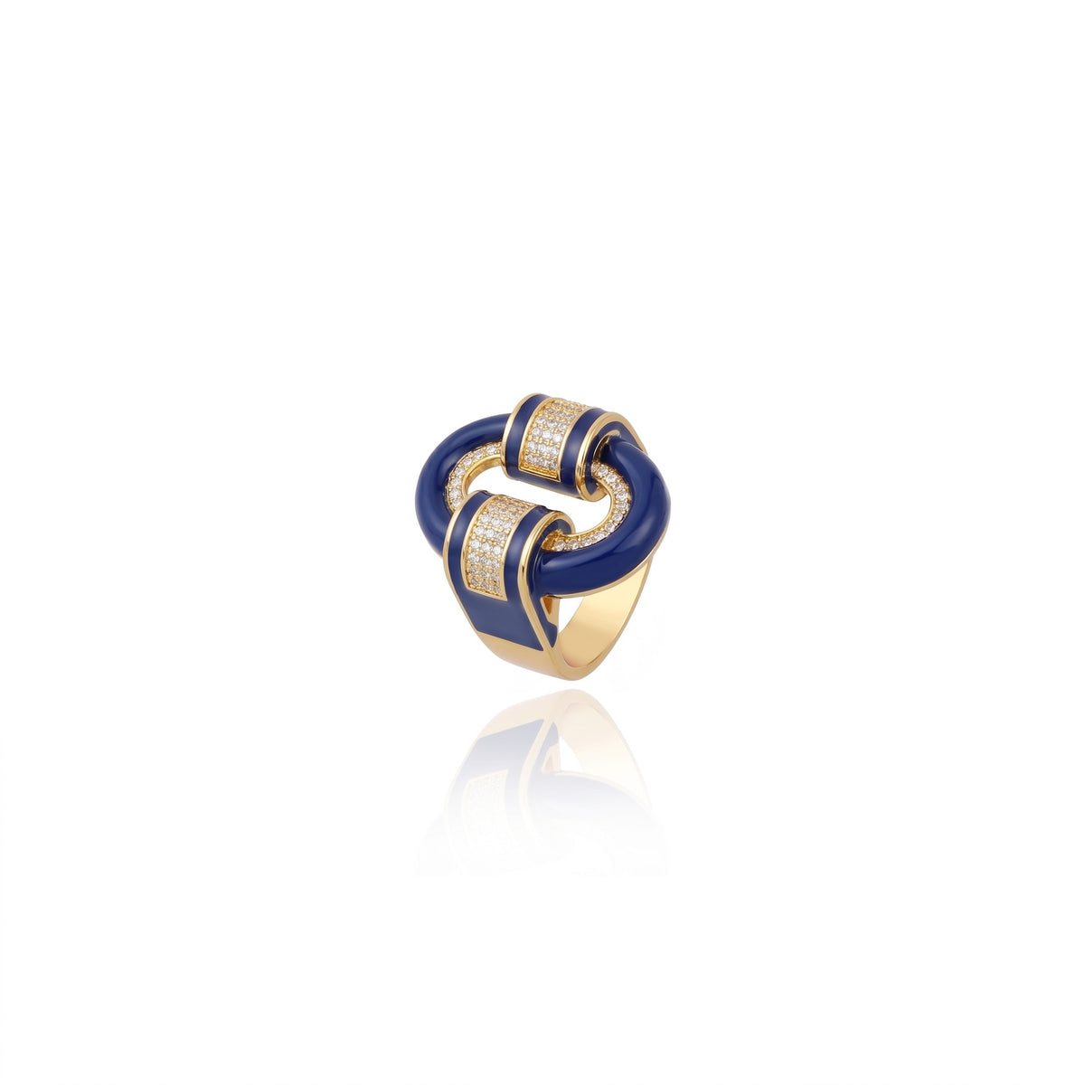 Andean Gold Ring Blue