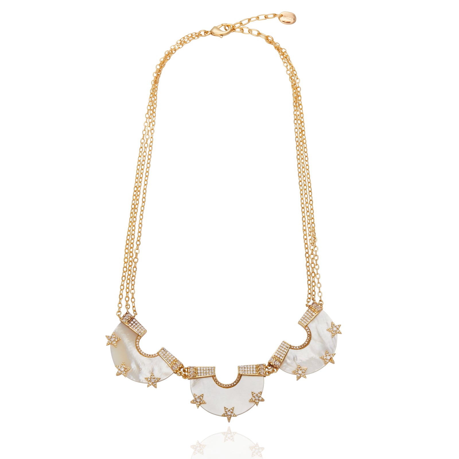 White Mother of Pearl Belinda Necklace