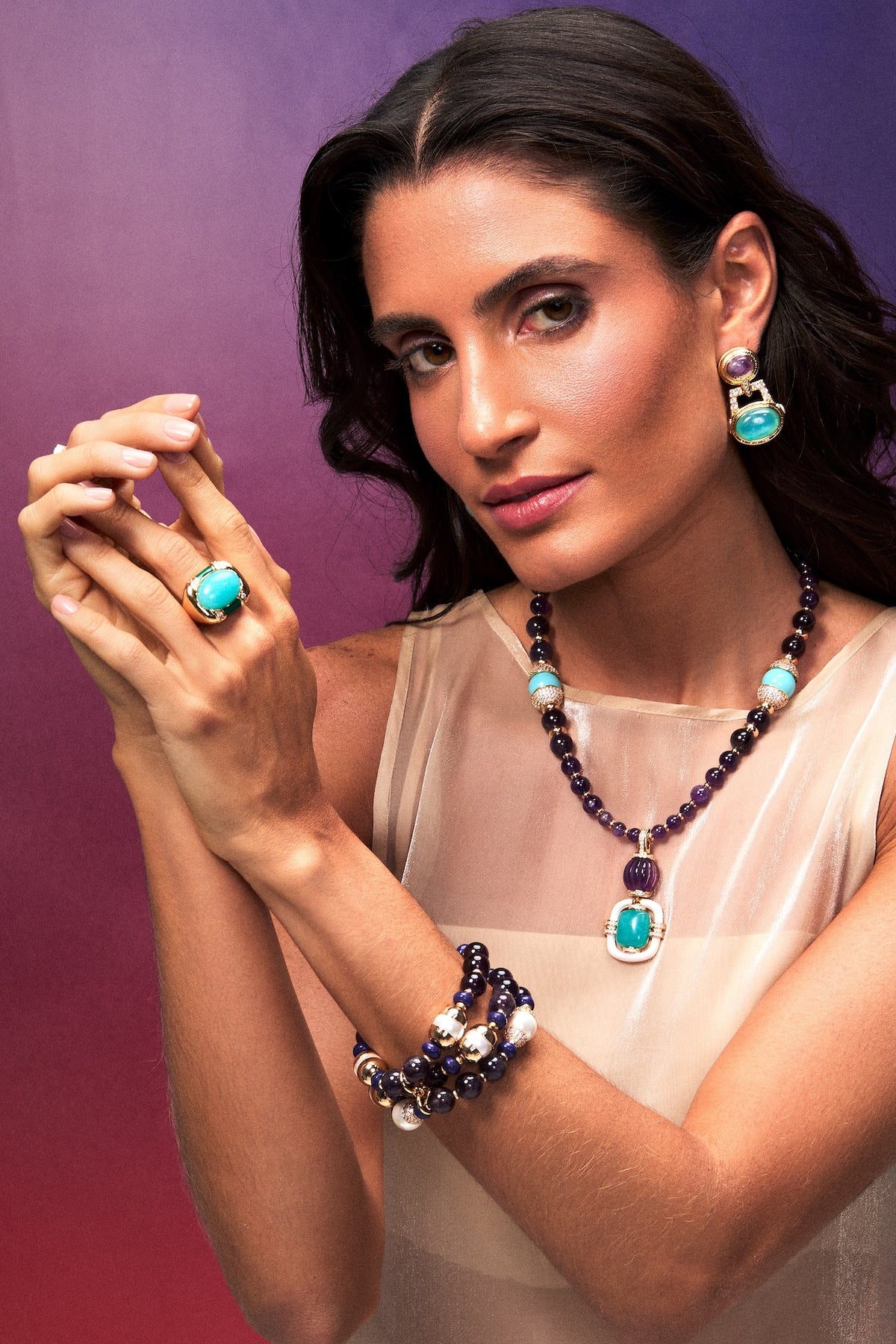 Malfatti Necklace Amethyst