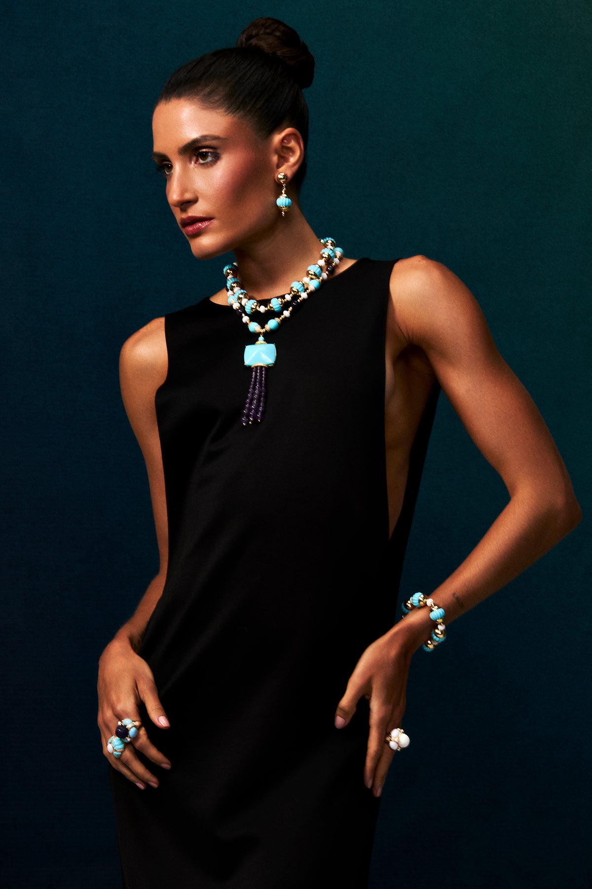 Zina Necklace Turquoise