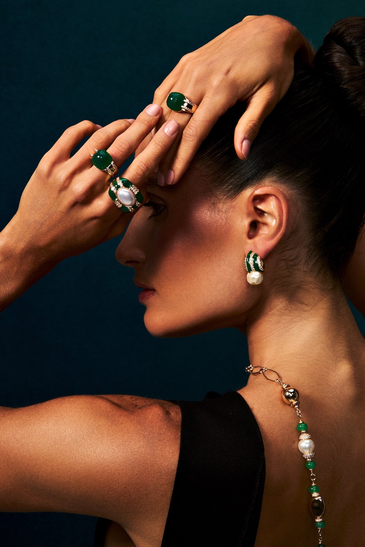 Graz Earrings Green