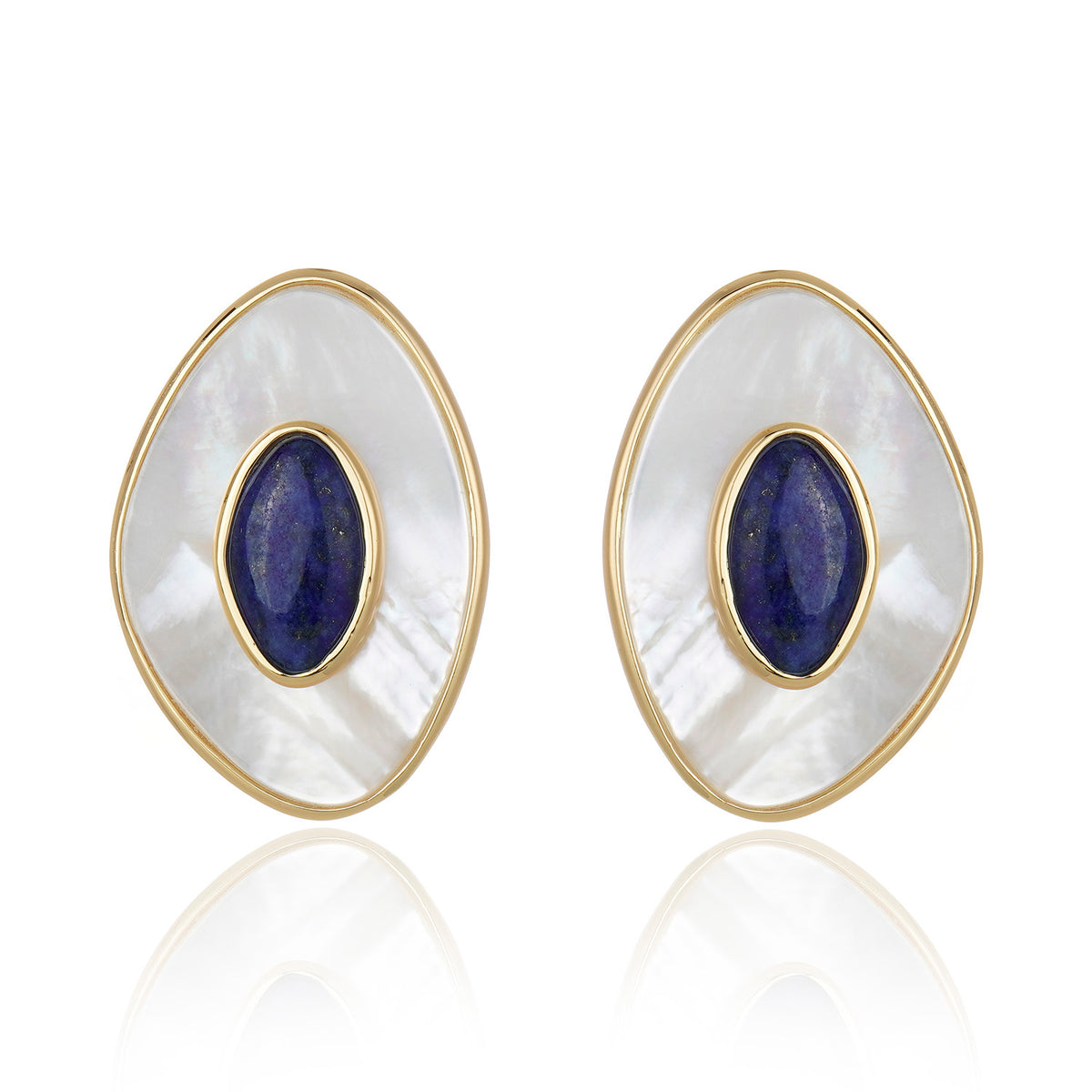 Poet Earring - Mother of Pearl