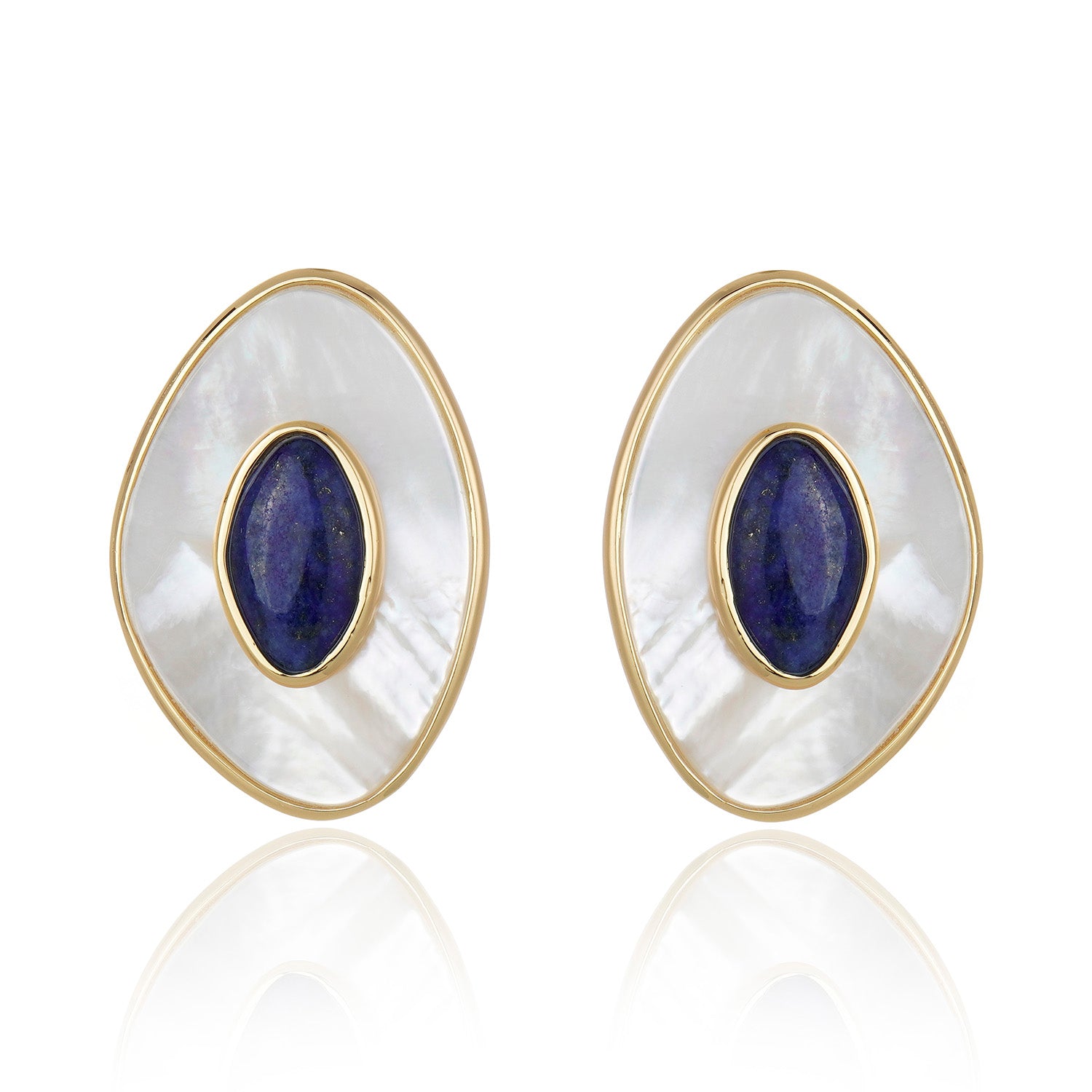Poet Earring - Mother of Pearl