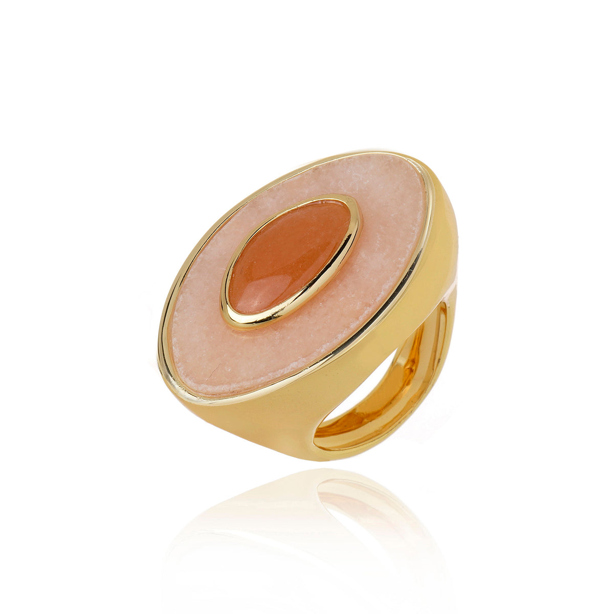 Poet Ring - Rose Quartz