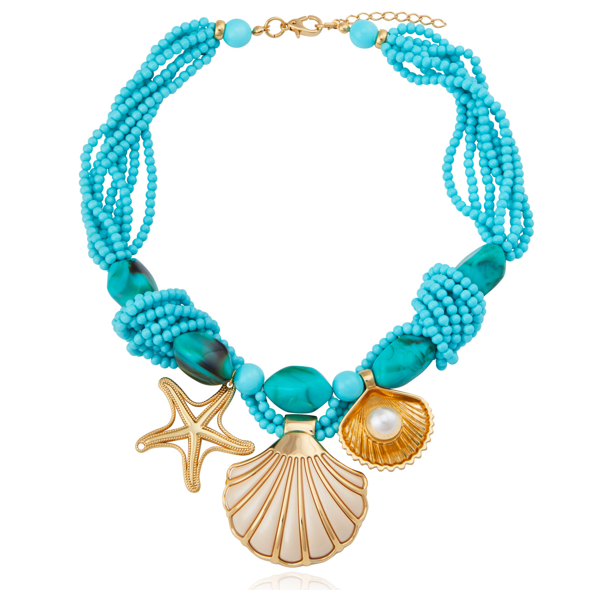 Concept Shell Necklace - Blue