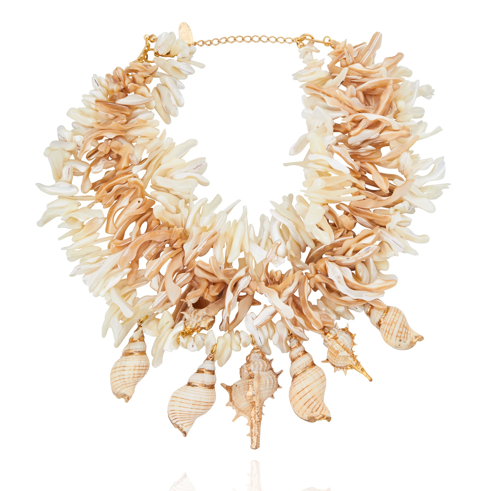 Yuna Maxi Necklace - White Mother of Pearl