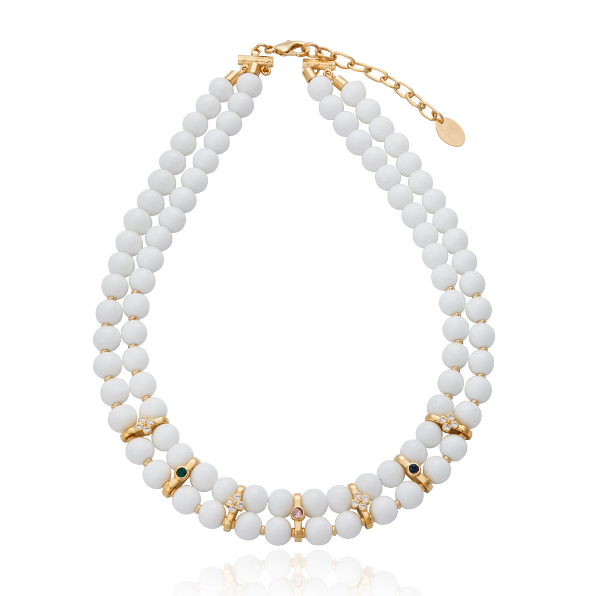 Palazzo Grassi Necklace White Agate
