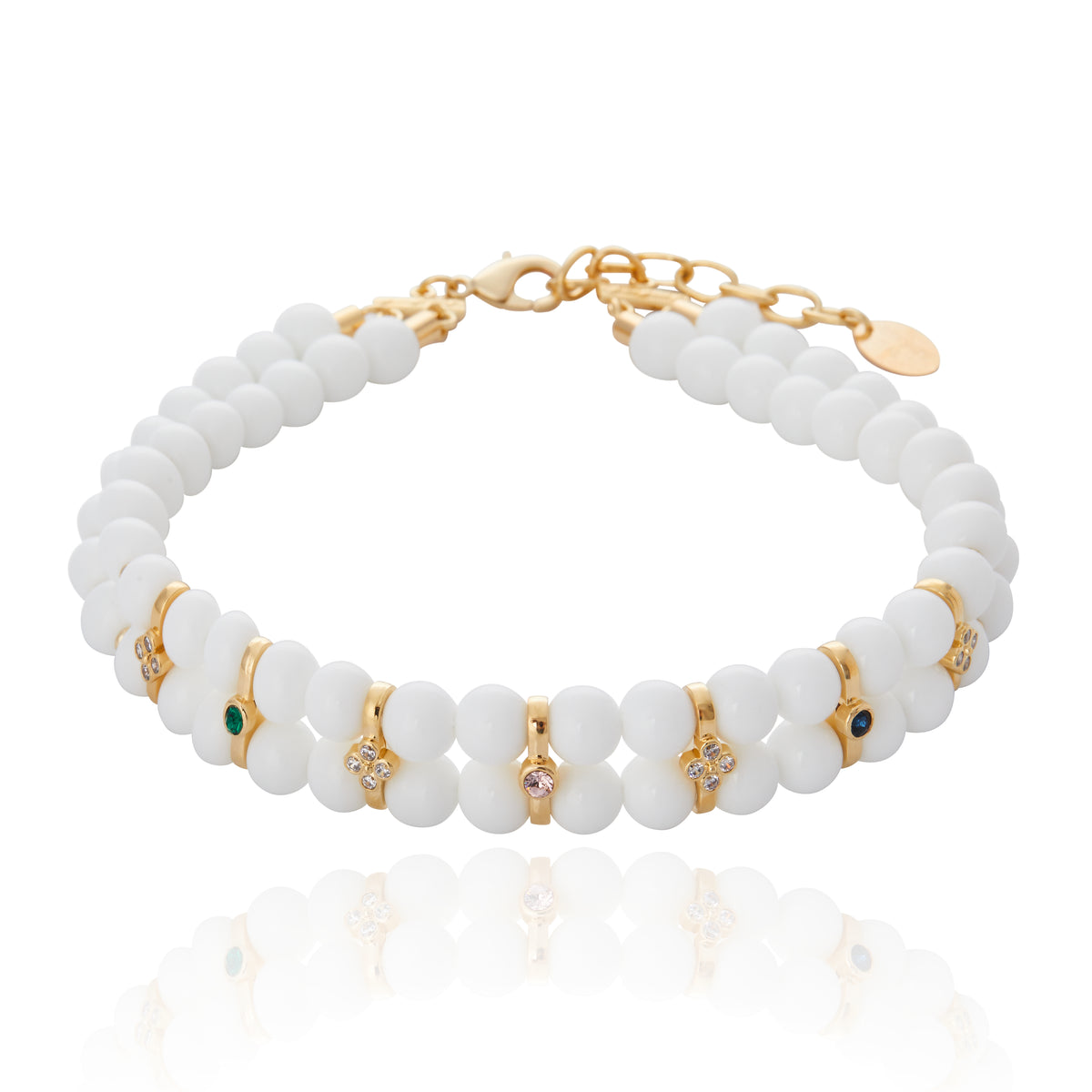 Palazzo Grassi Choker White Agate