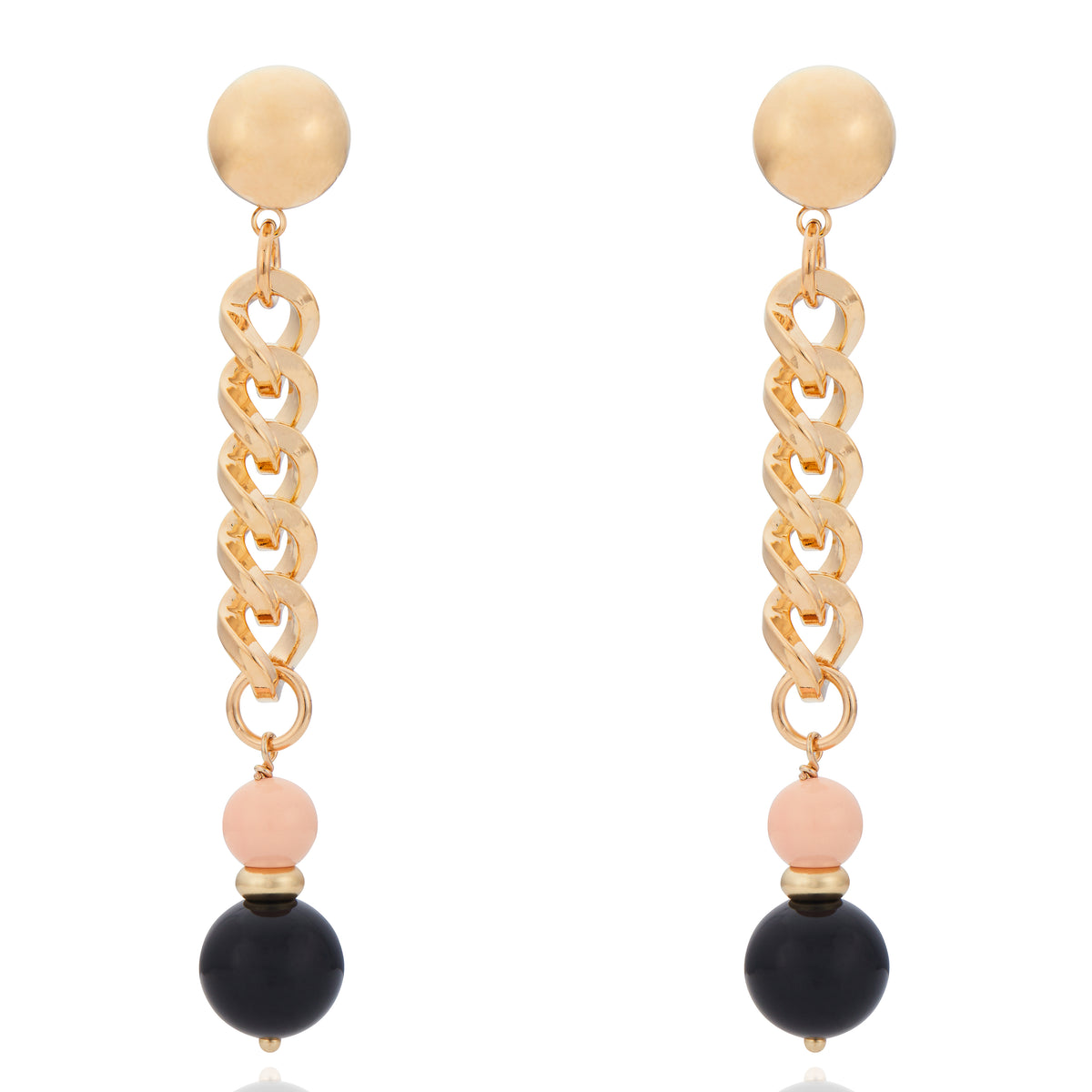 San Marco Stone Charm Earring Rosé