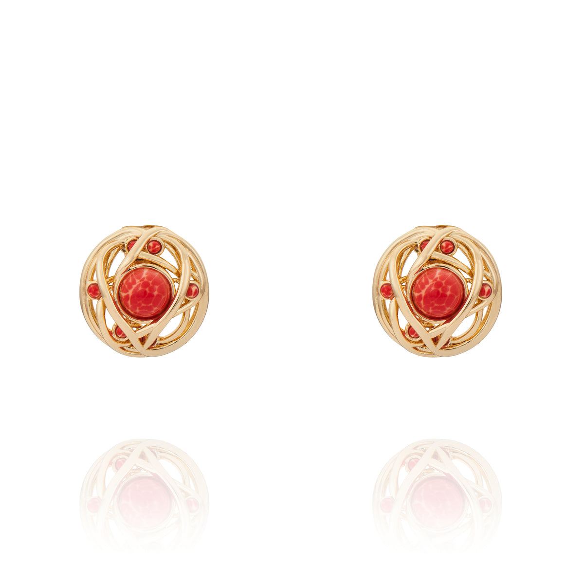 Galeria Stud Earring Coral