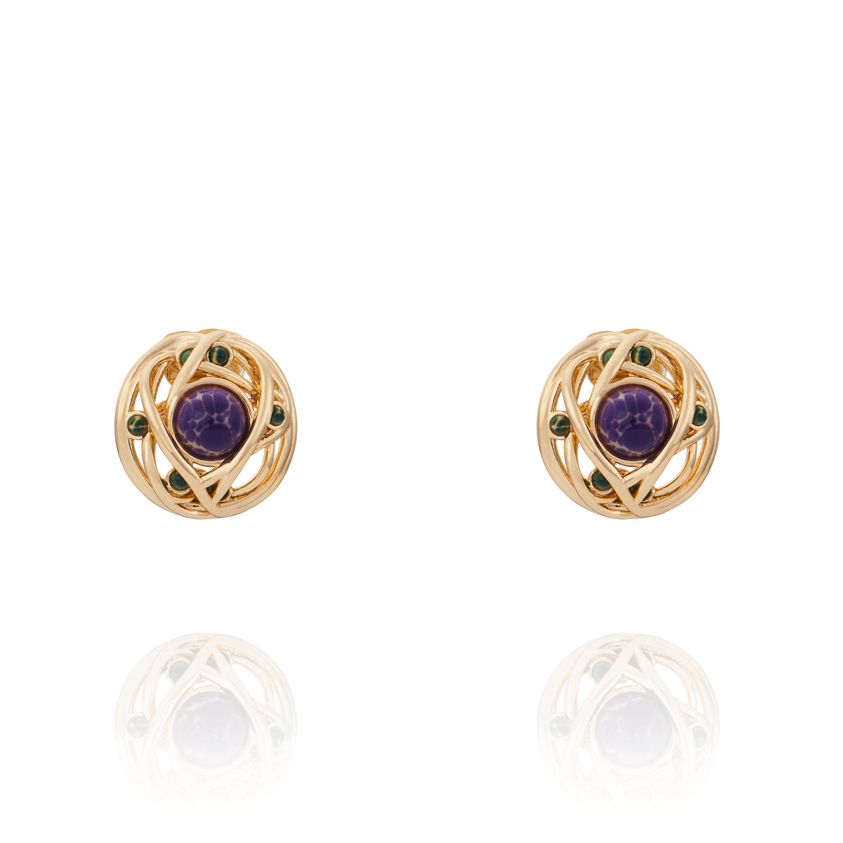 Galeria Stud Earring Amethyst