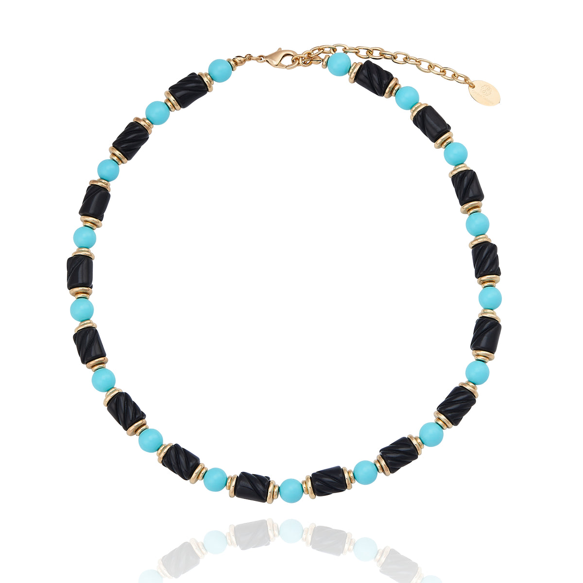 Venice Gondola Necklace Turquoise