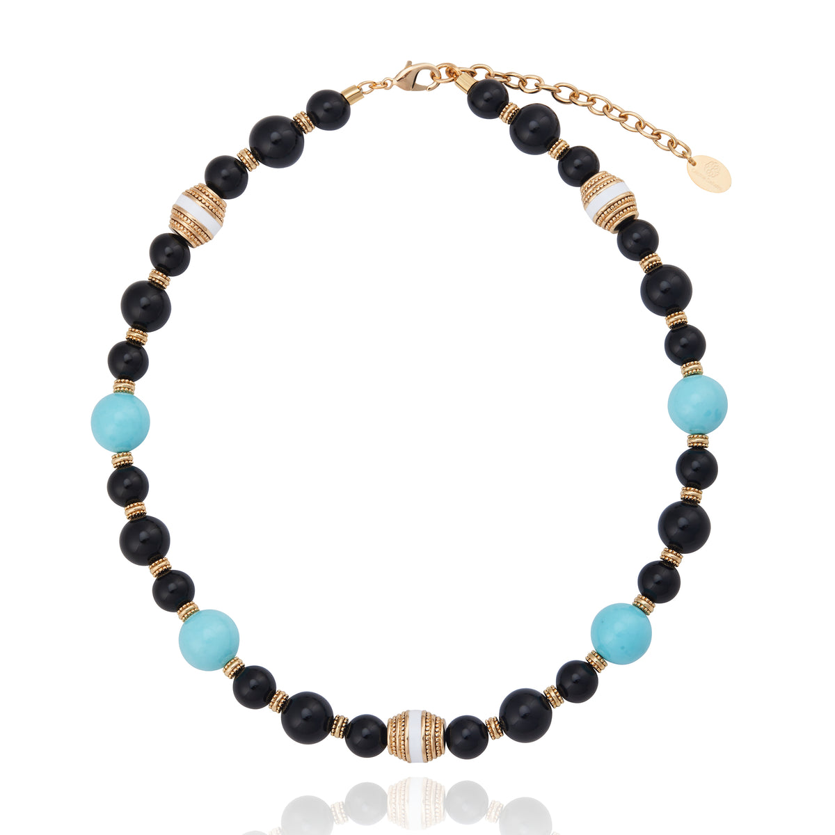 Stones Sphere Necklace Turquoise