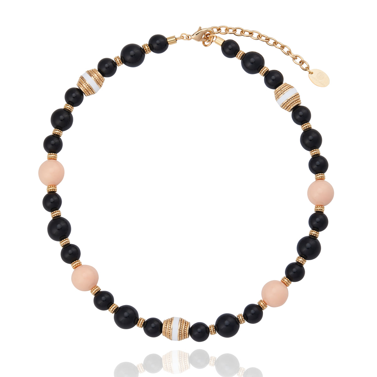 Stones Sphere Necklace  Rosé