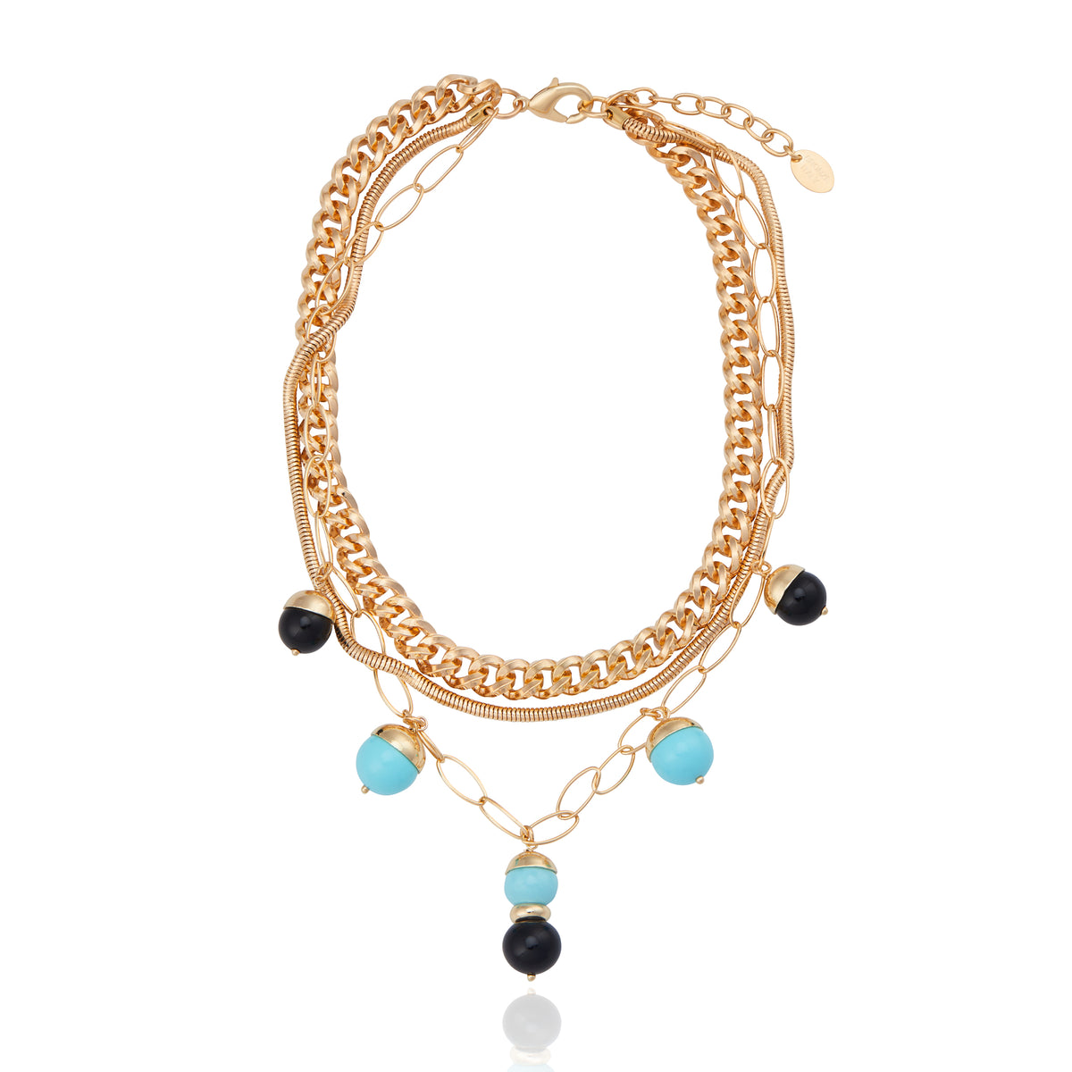 San Marco Turquoise Charm Necklace
