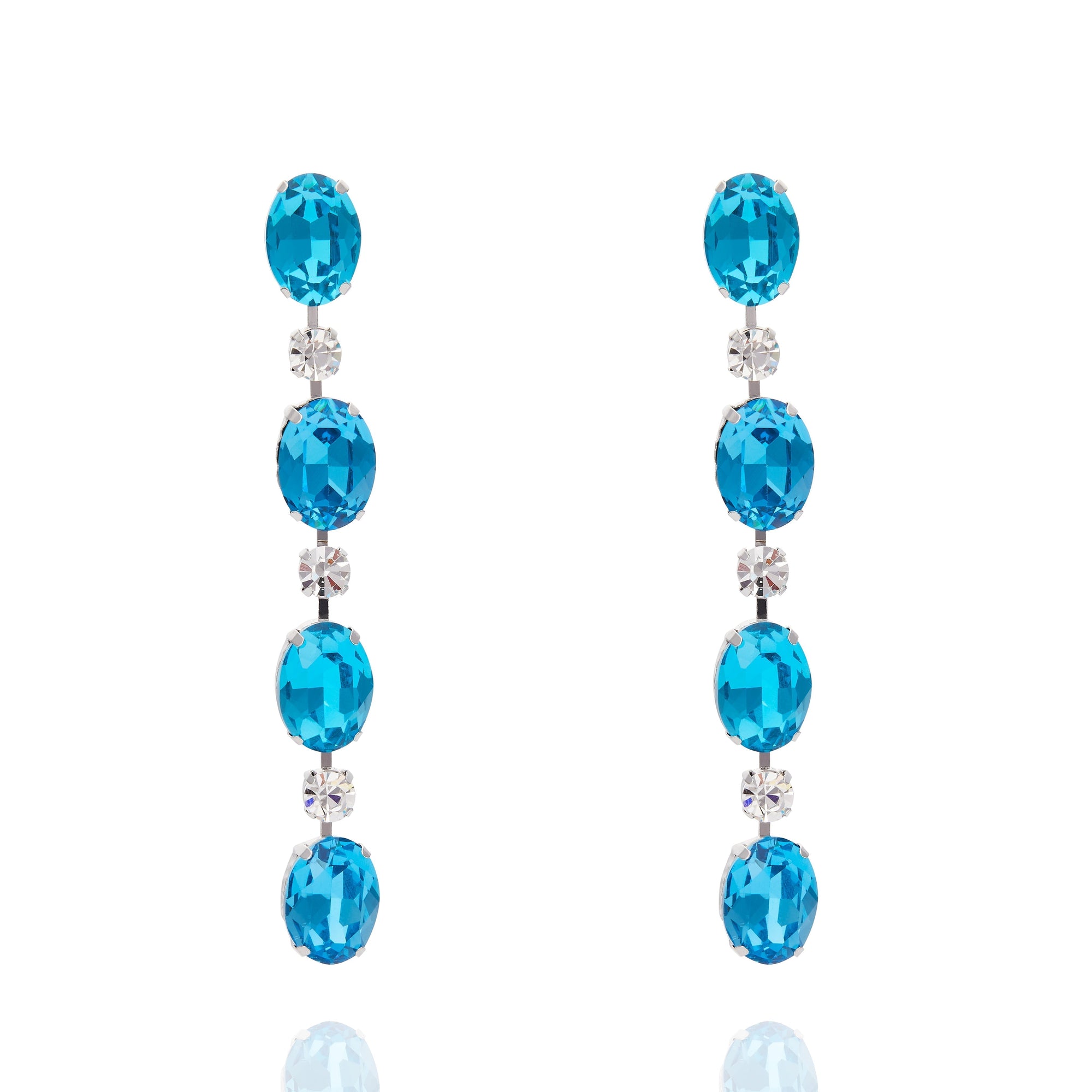 Belle Gem Earring  - Blue
