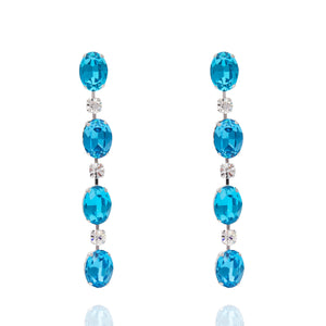 Belle Gem Earring  - Blue