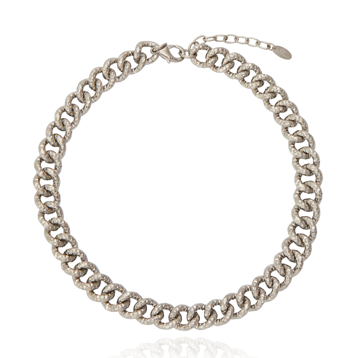 Olivia Necklace - Rhodium Plated