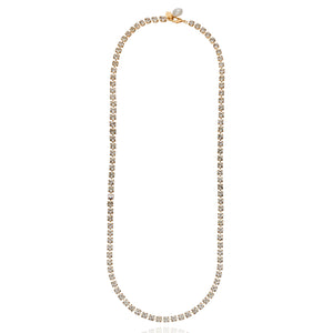 Dazzling Infinity Necklace - Citrine Gold