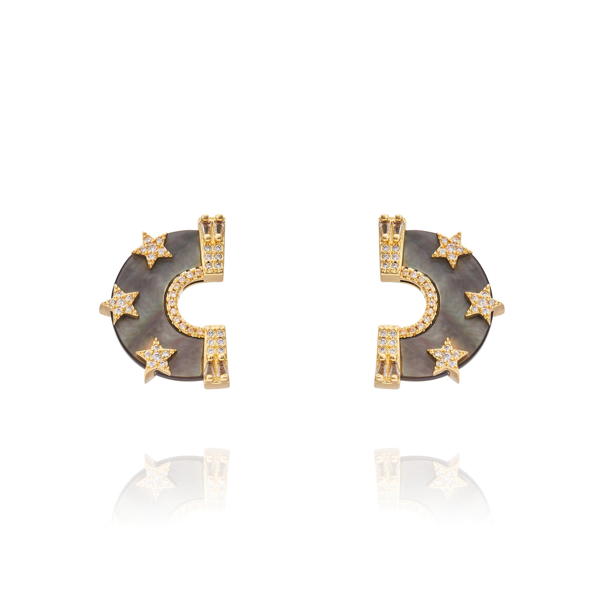 Belinda Earring Black Mop