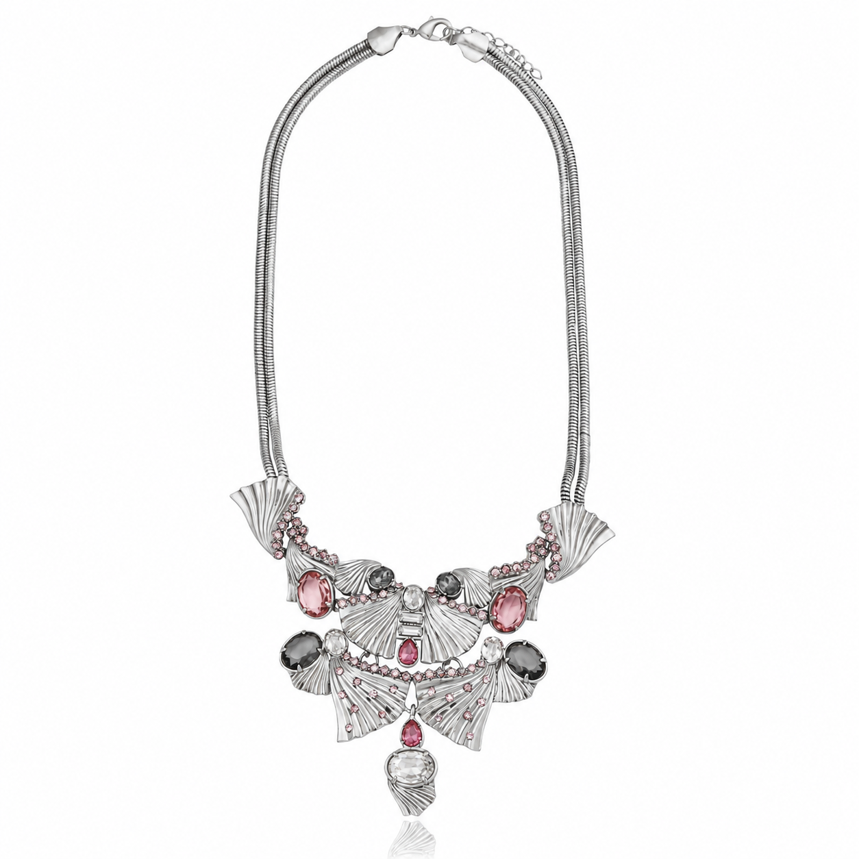 Milano Concept Necklace - Black Diamond Rhodium Plated