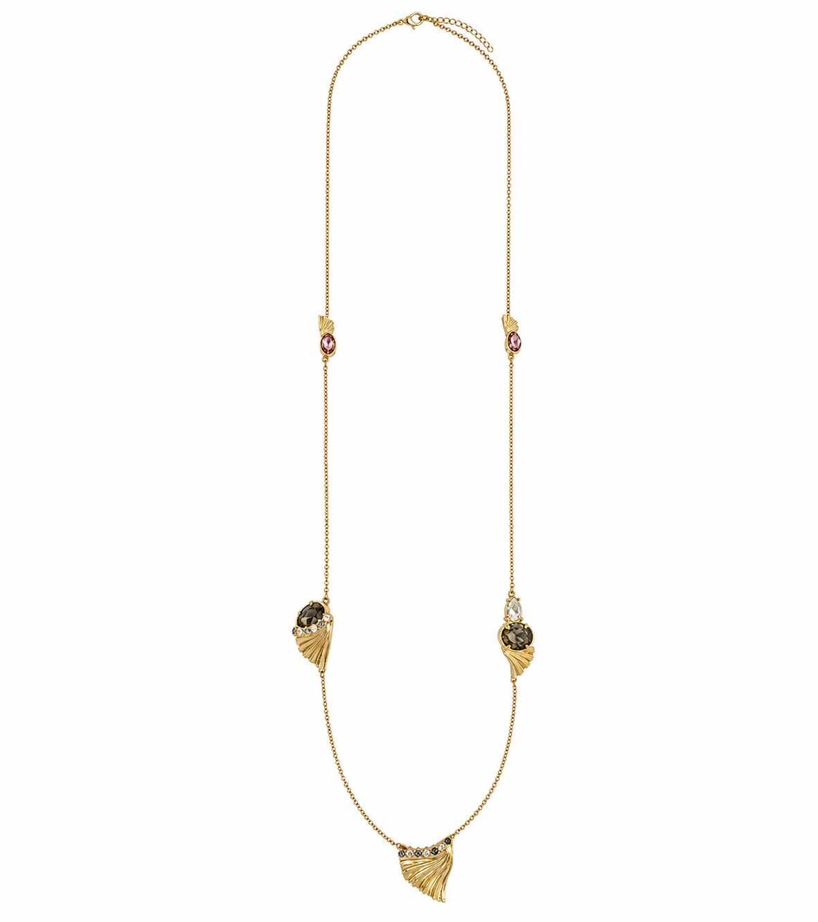 Milano Long Necklace - Black Diamond