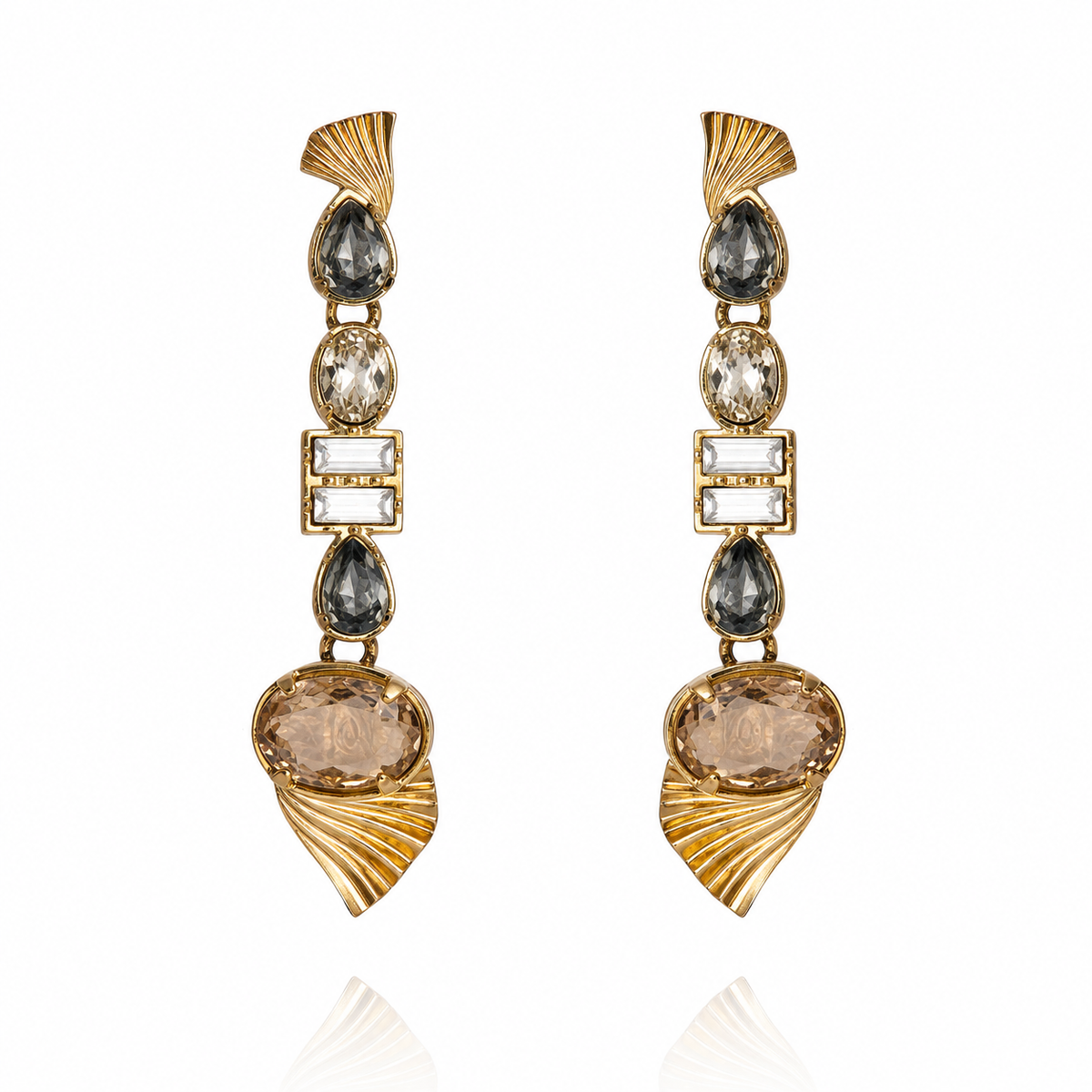 Milano Mix Earring - Peach