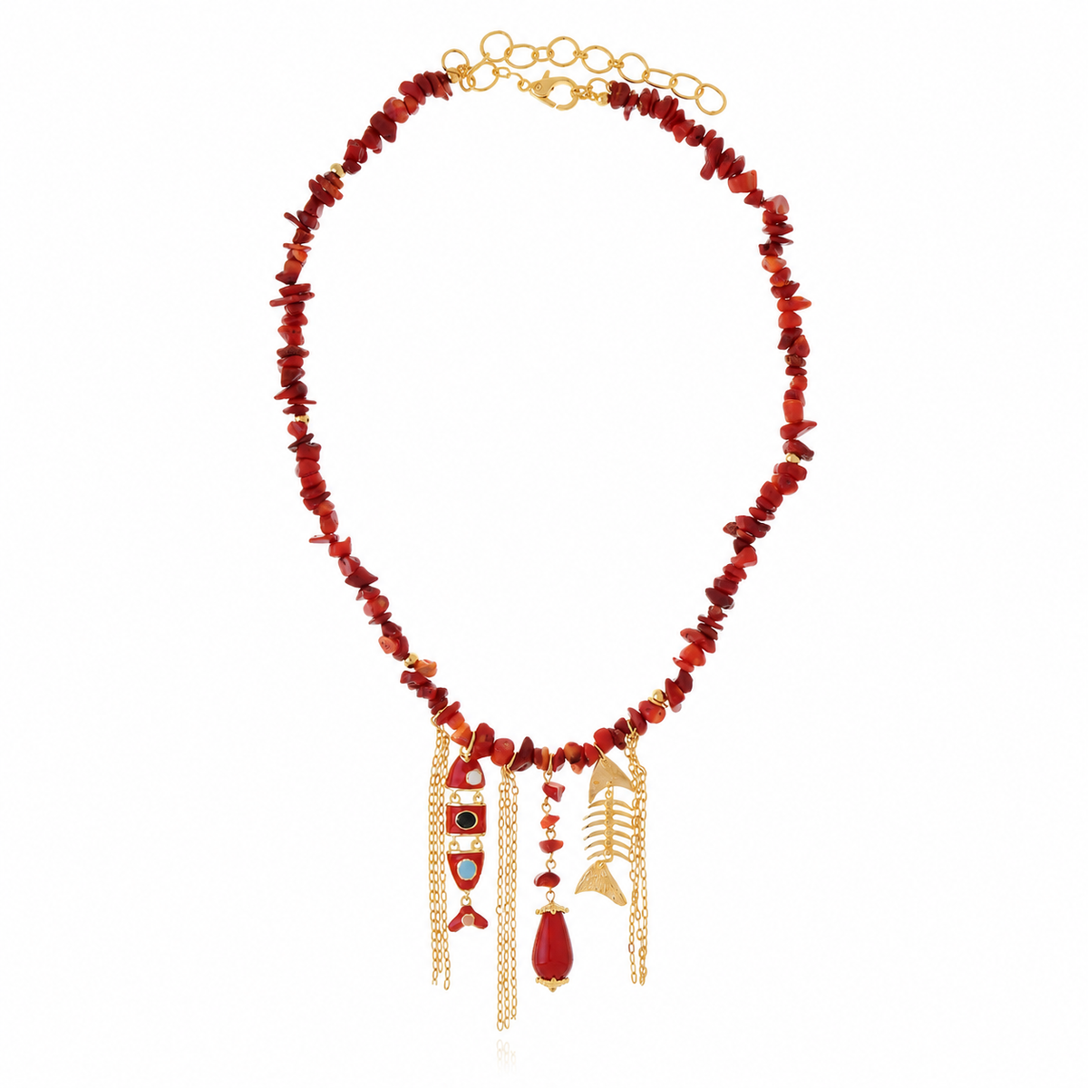 Biarritz Necklace Red